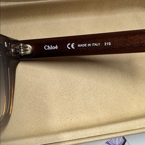 Chloe Brown sunglasses w/ Chloe case - Picture 7 of 7